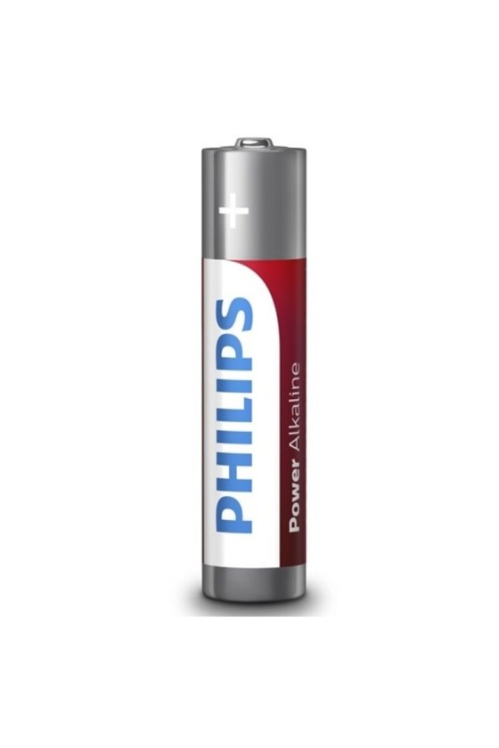 PHILIPS - PILAS ALCALINAS DE POTENCIA AAA LR03 PAQUETE DE 4