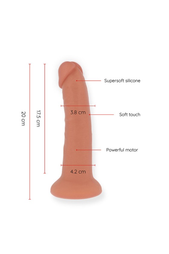 ONINDER - CONSOLADOR VIBRADOR MEDIO BOGOTÁ 9 VELOCIDADES NATURAL 22 CM -Ø- 4.5 CM - APLICACIÓN GRATUITA