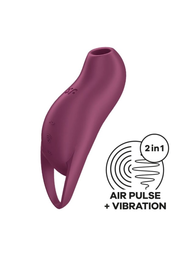 SATISFYER - POCKET PRO 1 KLITORIS-STIMULATOR GRANAT