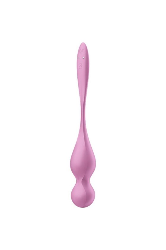 SATISFYER - 爱情鸟振动凯格尔球 粉色