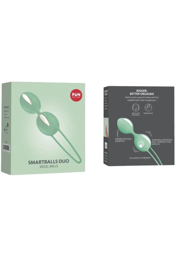 FUN FACTORY - SMARTBALLS DUO PELVIC BALLS WHITE / GREEN PISTACHIO