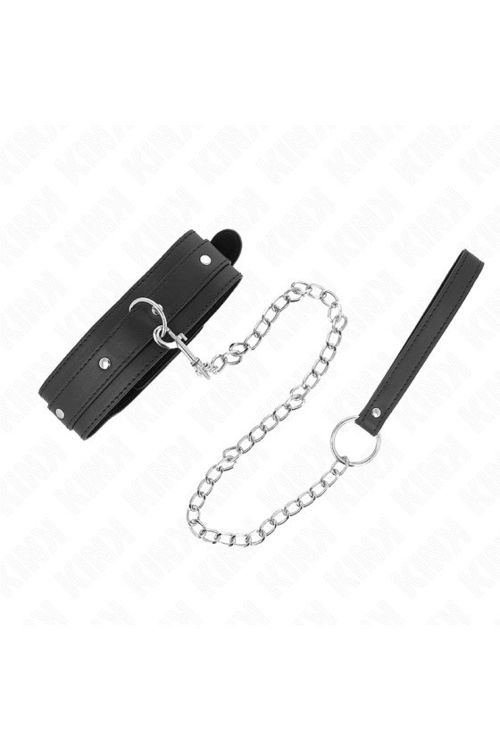 KINK - COLLIER AVEC LAISSE 65 CM 1 ANNEAU RÉGLABLE 38-49 CM X 5 CM