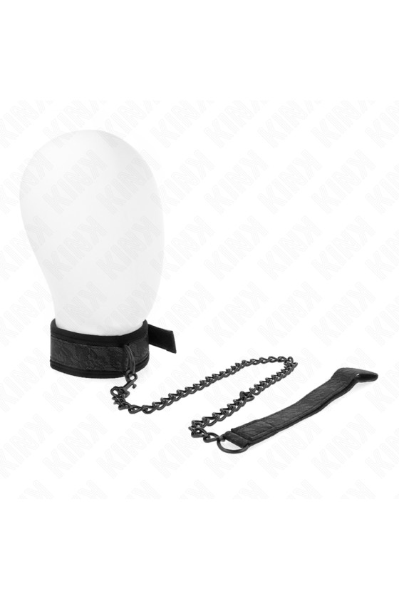 KINK - COLLIER MODÈLE BASIC AVEC LAISSE 77 CM MODÈLE 5 AJUSTABLE 34-54 CM X 5 CM