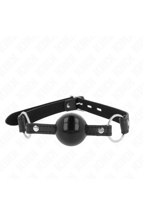 KINK - TPE BALL 4 CM GAG WITH BLACK LOCK 60 x 2 CM