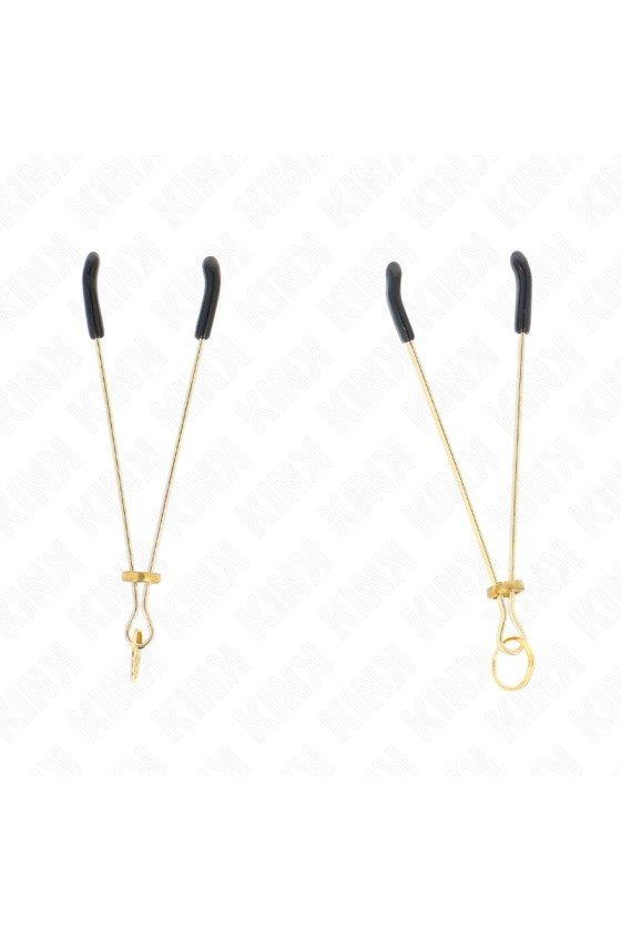 KINK - THIN NIPPLE CLAMPS GOLD 7 CM