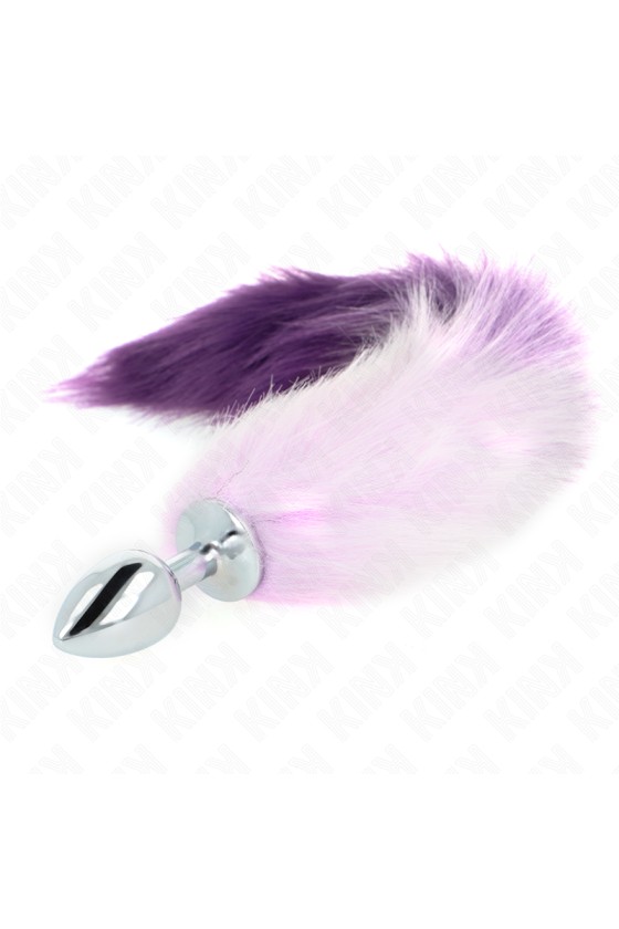 KINK - ANAL PLUG SIZE S 7 X 3 CM WITH SYNTHETIC TAIL 40 CM PURPLE