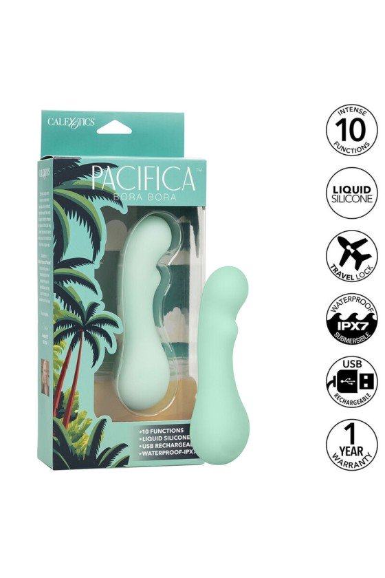 CALEXOTICS - PACIFICA BORA BORA ESTIMULATOR G-SPOT 10 VIBRATIONEN AQUA