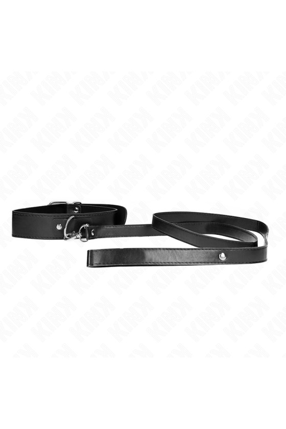 KINK - COLLIER AVEC CEINTURE 116 CM BRACELET NOIR AJUSTABLE 32-50 CM X 8 CM