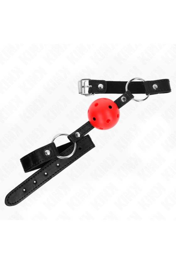 KINK - HOLLOW HARD RED BALL 4.5 CM GAG MODEL 1 63.5 X 2 CM