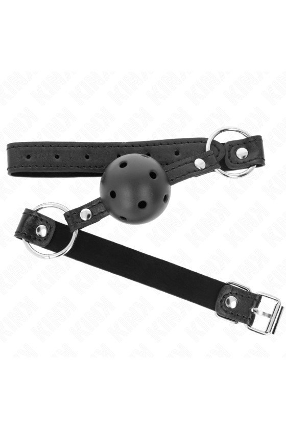 KINK - HOLLOW HARD BLACK BALL 4.5 CM GAG MODEL 1 63.5 X 2 CM