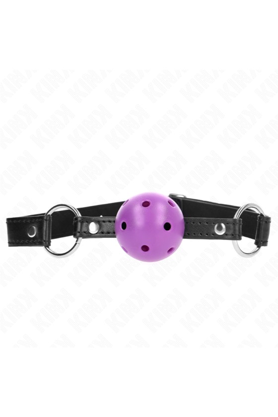 KINK - HOLLOW HARD PURPLE BALL 4.5 CM GAG 63.5 X 2 CM