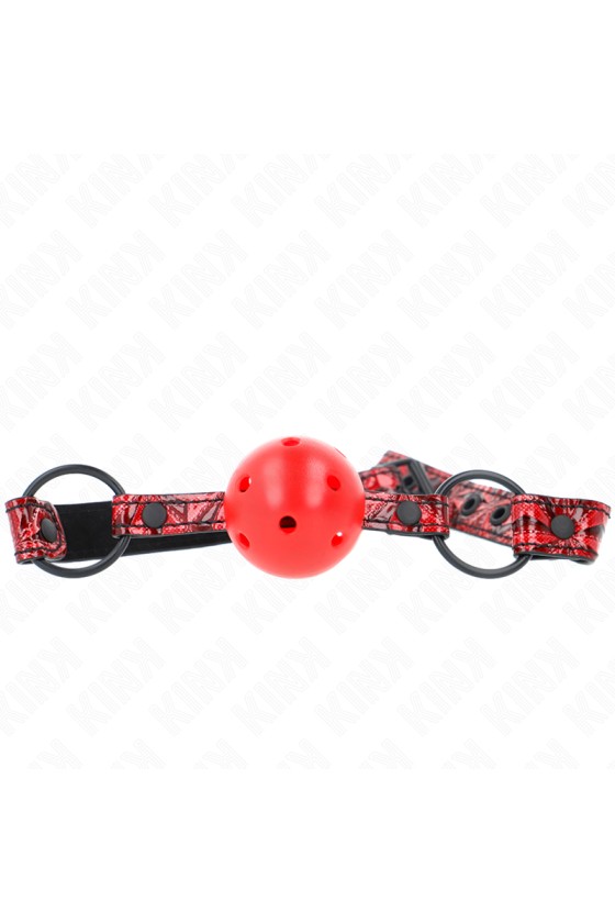 KINK - BOLA PADRÃO DIAMANTE 4,5 CM GAG MODELO 1 64,5 CM AJUSTÁVEL 42-60 CM