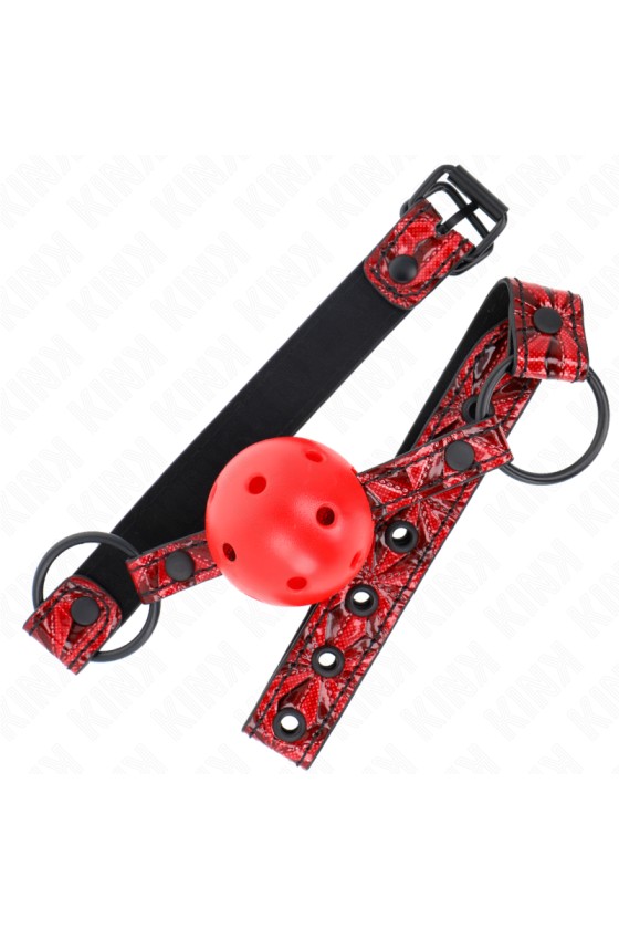 KINK - RAUTENMUSTER-BALL 4,5 CM GAG MODELL 1 64,5 CM VERSTELLBAR 42-60 CM