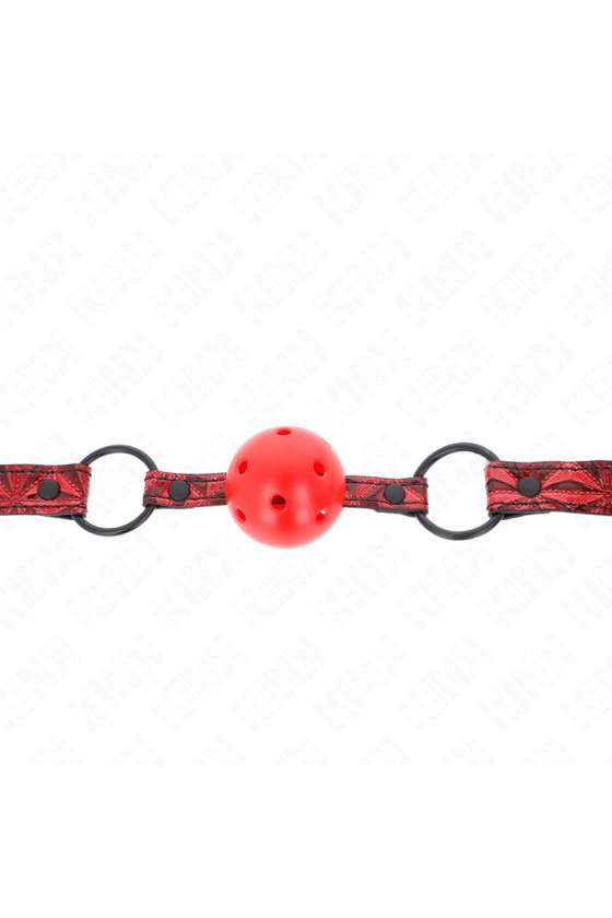 KINK - RAUTENMUSTER-BALL 4,5 CM GAG MODELL 1 64,5 CM VERSTELLBAR 42-60 CM