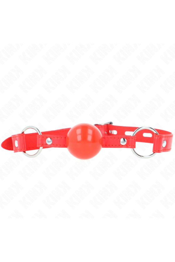 KINK - TPE-BALL 4 CM KNEBEL MIT ROJO-SCHLOSS 60 x 2 CM