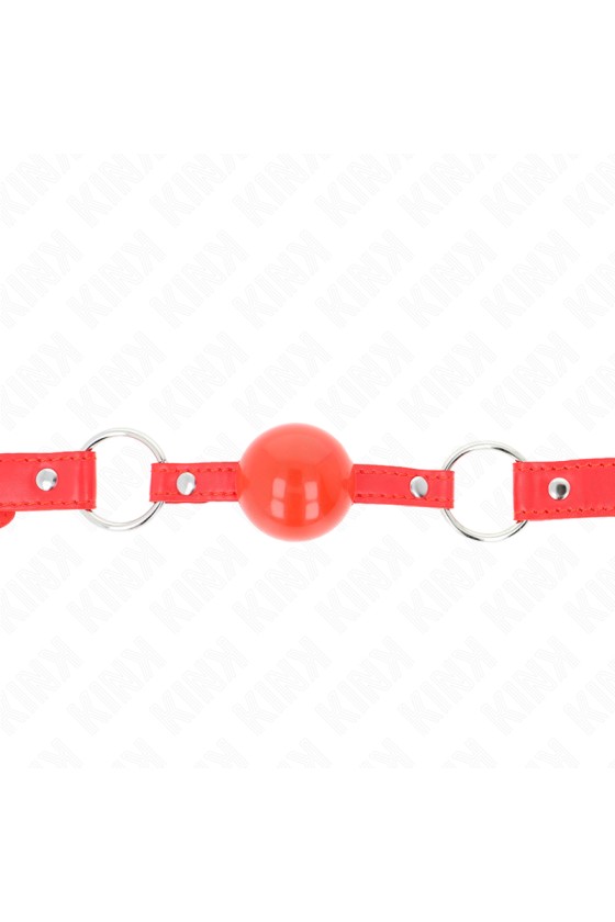 KINK - BALLA IN TPE 4 CM CON SERRATURA ROJO 60 x 2 CM