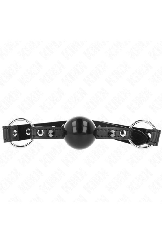 KINK - BALL GAG 4 CM CON RIVETTO PUNTA E CHIUSURA A SCATTO 65 x 2 CM