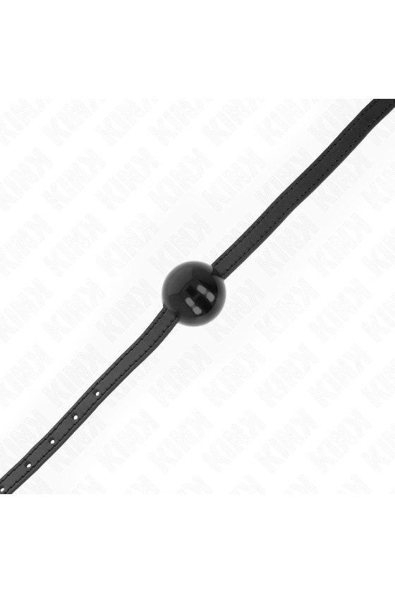 KINK - BOLA SIMPLES PRETA MORDAÇA 4 CM 65 x 1,5 CM