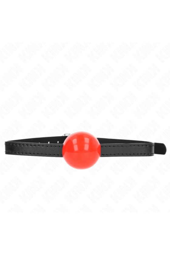 KINK - ROTER EINZELNER FESTER BALL 4 CM GAG 65 x 1,5 CM