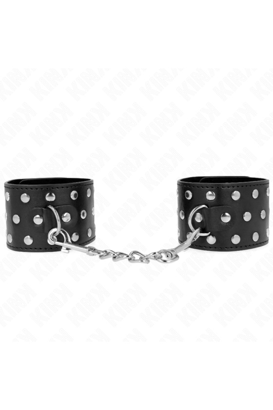 KINK - RETENUES-POIGNETS PUNK RÉGLABLES 19-24 CM X 5,5 CM