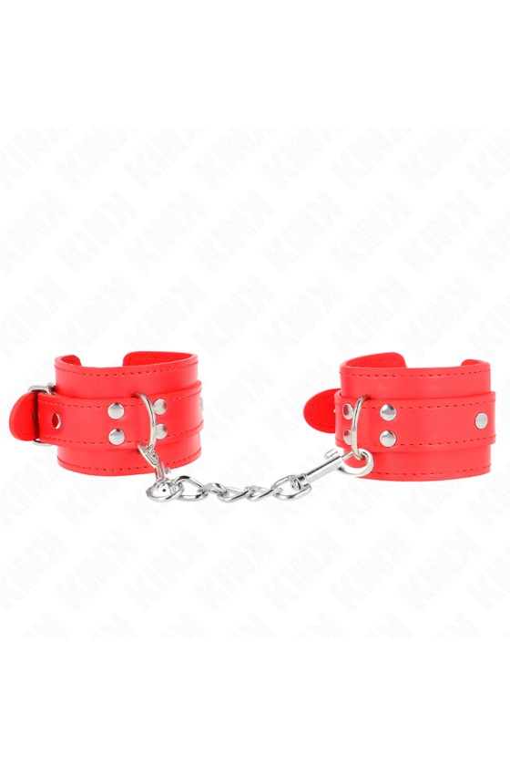 KINK - SIMPLE WRIST RESTRAINTS RED ADJUSTABLE 20-23 CM X 5.5 CM