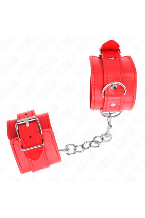 KINK - PULSO SIMPLES VERMELHO AJUSTÁVEL 20-23 CM X 5,5 CM