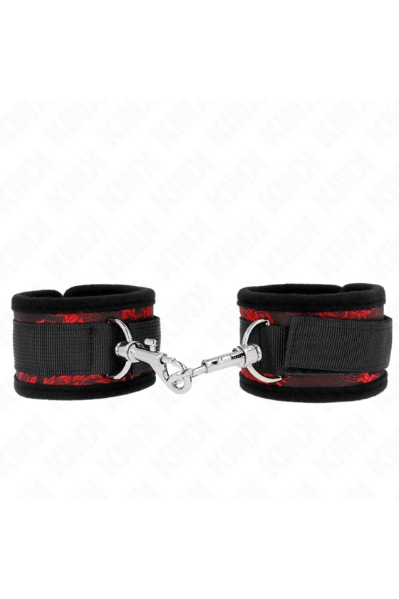 KINK - SCANDAL WRIST RESTRAINTS RED-BLACK