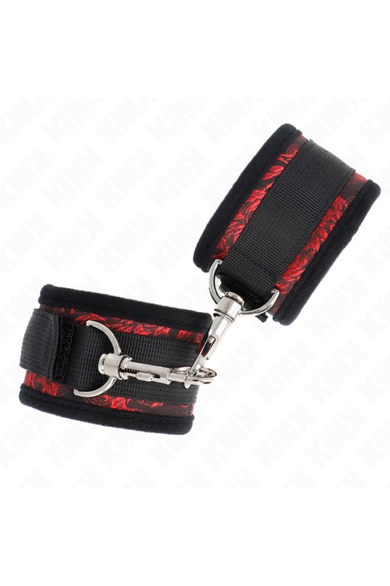 KINK - SCANDAL WRIST RESTRAINTS RED-BLACK