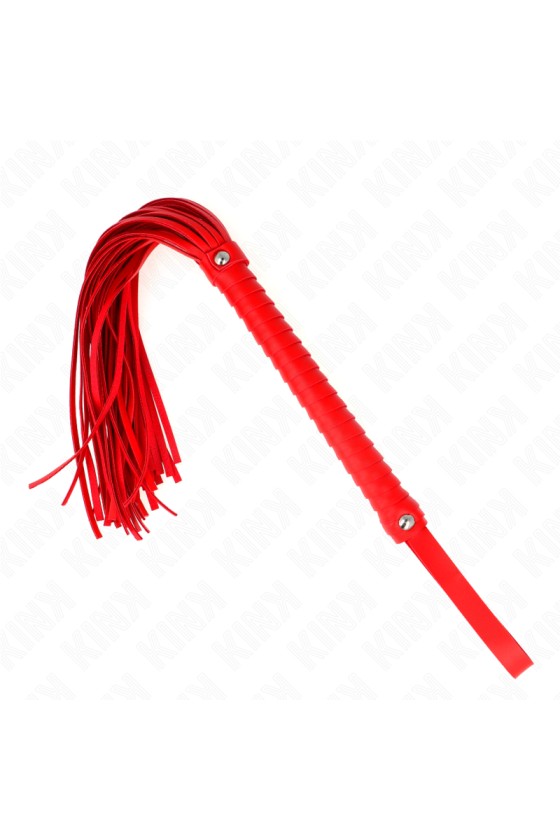 KINK - WHIP WITH RED TEXTURED HANDLE 48.5 CM