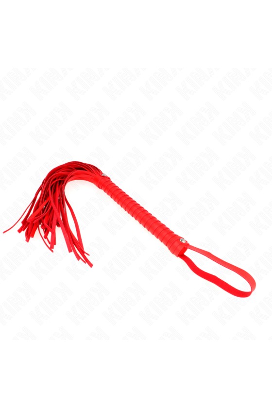 KINK - WHIP WITH RED TEXTURED HANDLE 48.5 CM