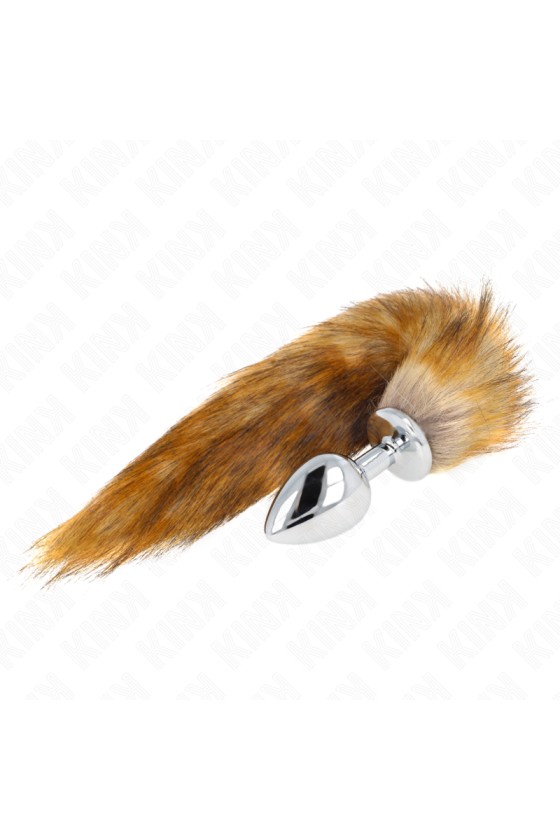 KINK - ANAL PLUG SIZE L 10 X 4 CM WITH SYNTHETIC TAIL 40 CM BROWN