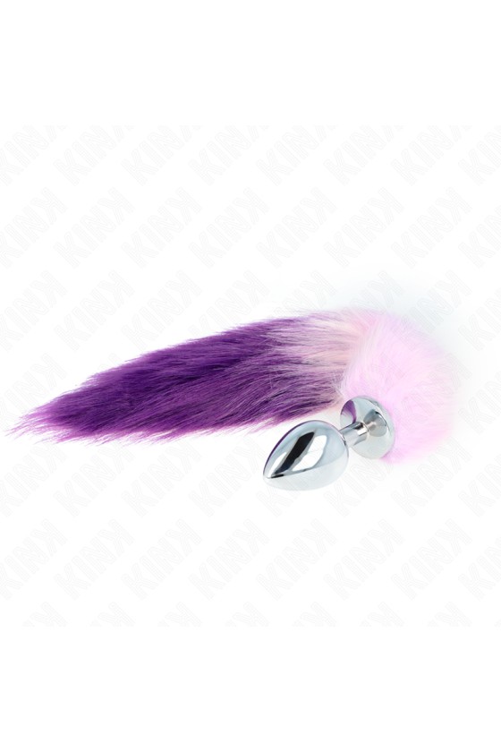 KINK - ANAL PLUG SIZE L 10 X 4 CM WITH SYNTHETIC TAIL 40 CM PURPLE