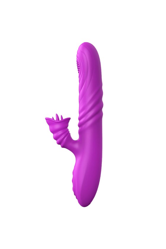 ARMONY - ANGELIA MULTIFUNCTION VIBRATOR WITH STIMULATING TONGUE VIOLET HEAT EFFECT