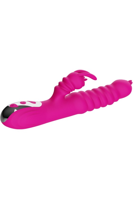 ARMONY - RABBIT DOUBLE TONGUE MULTIFUNCTION VIBRATOR FUCHSIA HEAT EFFECT