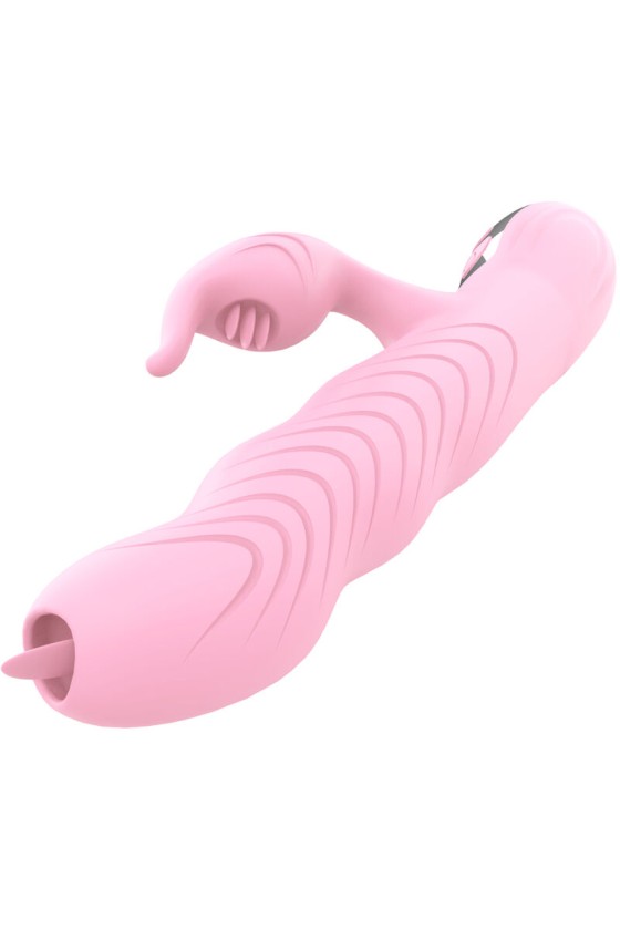 ARMONY - MARCIA VIBRATOR  THRUSTING DOUBLE TONGUE HEAT EFFECT PINK