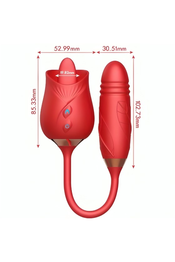 ARMONY - DELIGHT BLUMENVIBRATOR  STOßUNG MIT ROTER ZUNGE