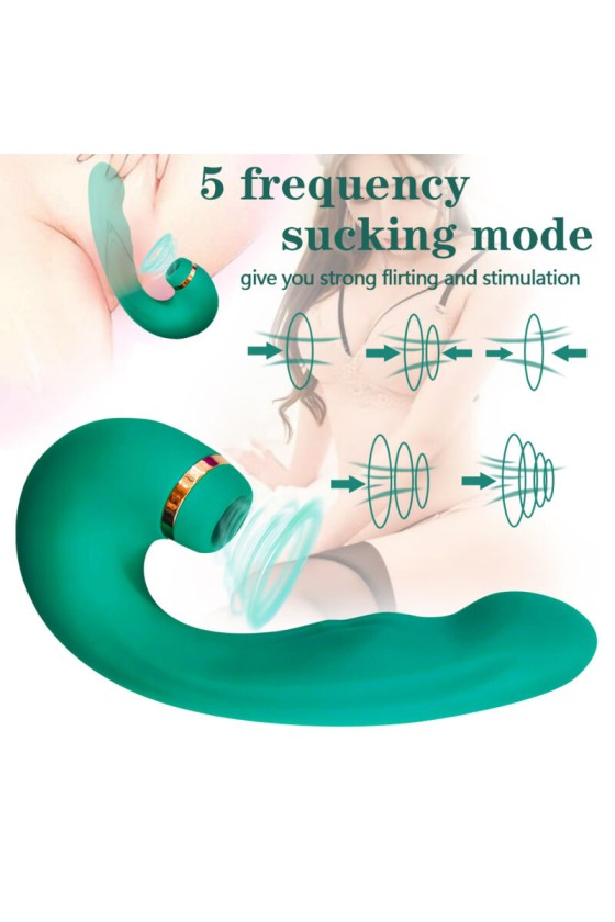 ARMONY - GREEN FLEXIBLE VIBRATOR  SUCKER