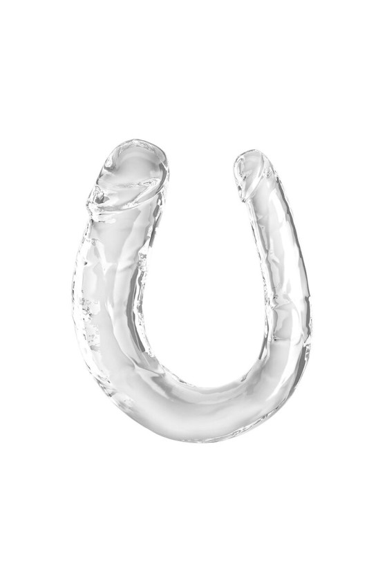 KING COCK - DOUBLE TROUBLE DILDO DUPLO 33 CM TRANSPARENTE