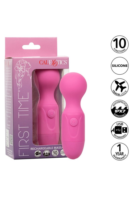 CALEXOTICS - FIRST TIME WIEDERAUFLADBARER MASSAGER 10 VIBRATIONEN ROSA