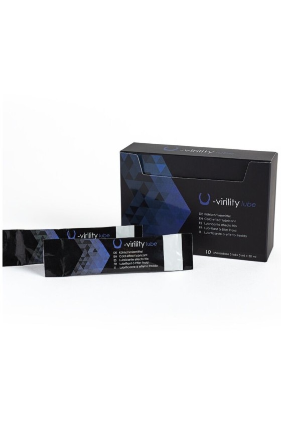 500 COSMETICS - U-VIRILITY LUBE COLD EFFECT LUBRICANT 10 X 5 ML