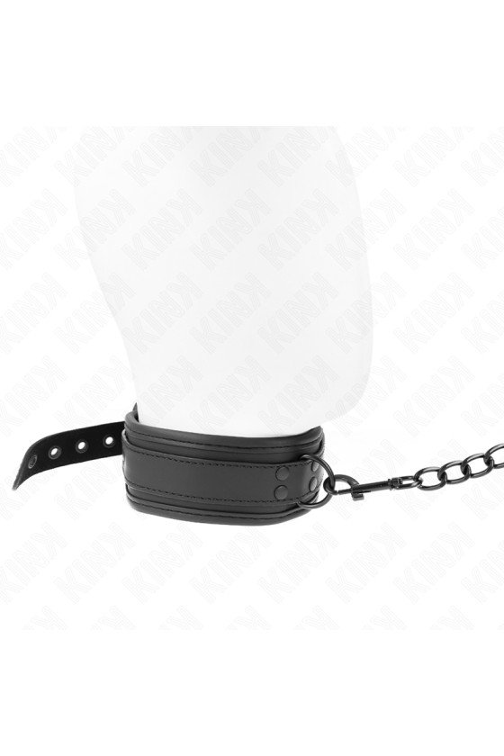 KINK - NEOPREN BONDAGE HALSBAND MODELL 1 MIT GÜRTEL 78 CM VERSTELLBAR 37,5 X 49,5 CM