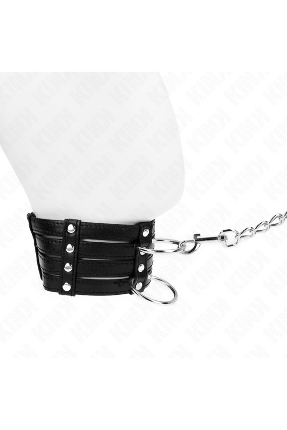 KINK - COLLANA CON CINTURA 65 CM STILE SUB REGOLABILE 35-51 CM X 7 CM