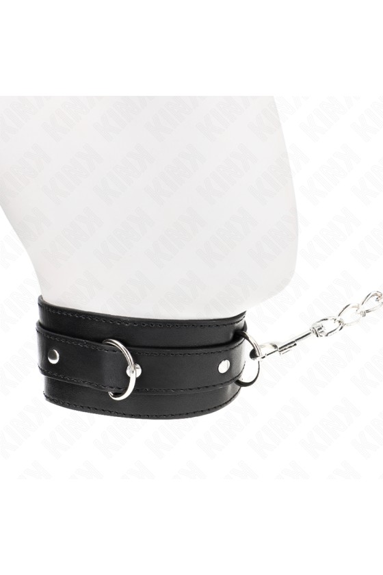 KINK - HALSBAND MIT GÜRTEL 65 CM MIT RIEMEN SCHWARZ 54 X 4,5 CM