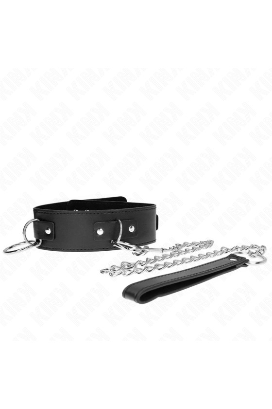 KINK - NECKLACE WITH LEASH 65 CM 3 RING MODEL 2 ADJUSTABLE 36-43 CM X 5 CM