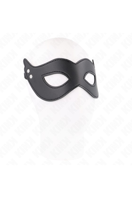 KINK - LEATHERETTE MASK WITH RIVETS MODEL 1 26 x 8 CM