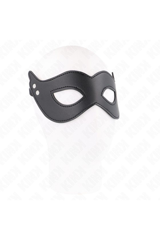 KINK - MASCHERA IN SIMILPELLE CON RIVETTI MODELLO 1 26 x 8 CM