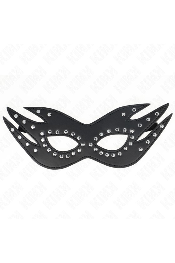 KINK - LEATHERETTE MASK WITH RIVETS MODEL 3 26 x 9.5 CM