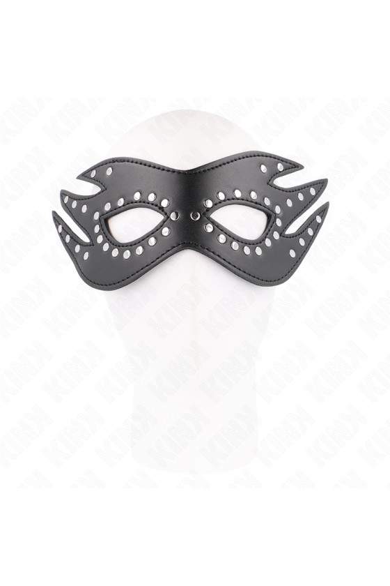 KINK - LEATHERETTE MASK WITH RIVETS MODEL 3 26 x 9.5 CM