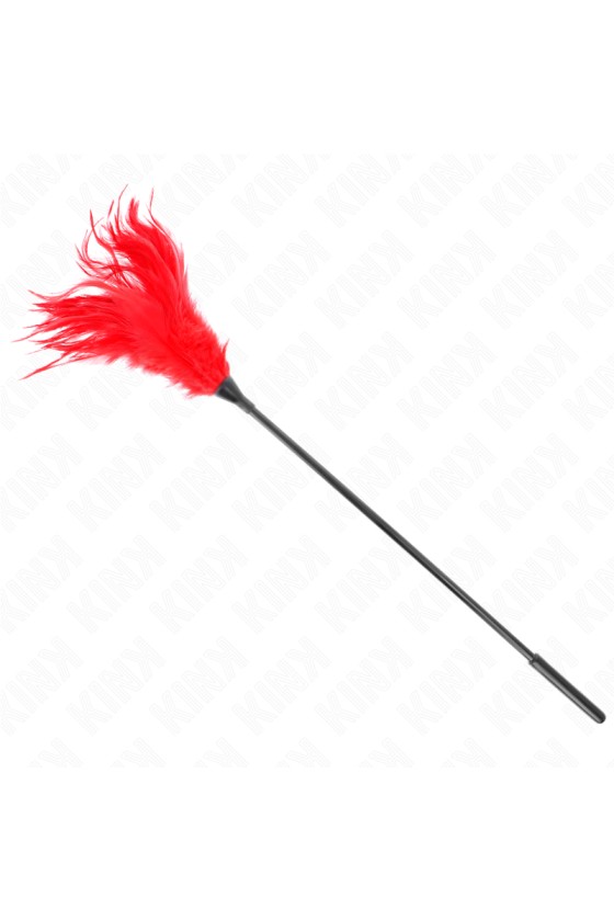 KINK - MULTIPLE RED TICKLE FEATHERS 45 CM