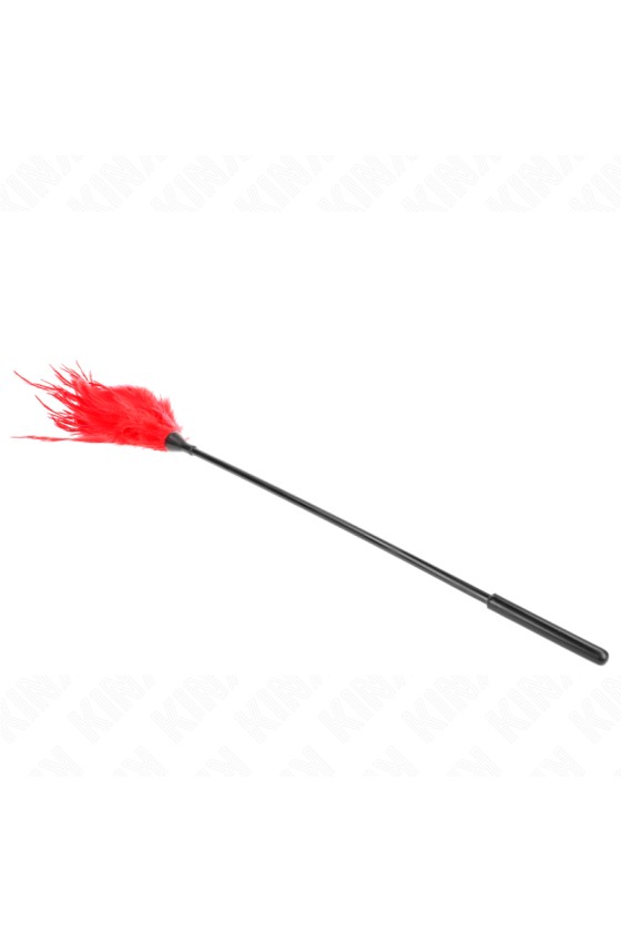 KINK - MULTIPLE RED TICKLE FEATHERS 45 CM